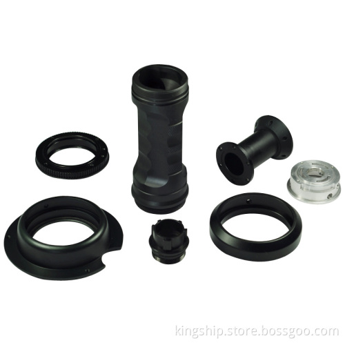 CNC Machining and Hard Anodizing Black Parts (NO. 0153)